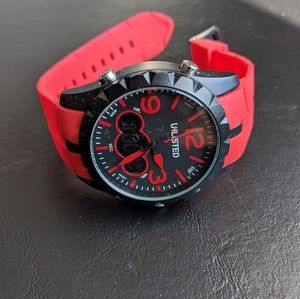 Unlisted Red Sport Watch